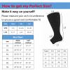 3 Pairs 2XL-7XL Plus Size Compression Socks 20-30 mmHg Wide Calf Open Toe Compression Support Stocking (AY003-20, 2XL) view 2