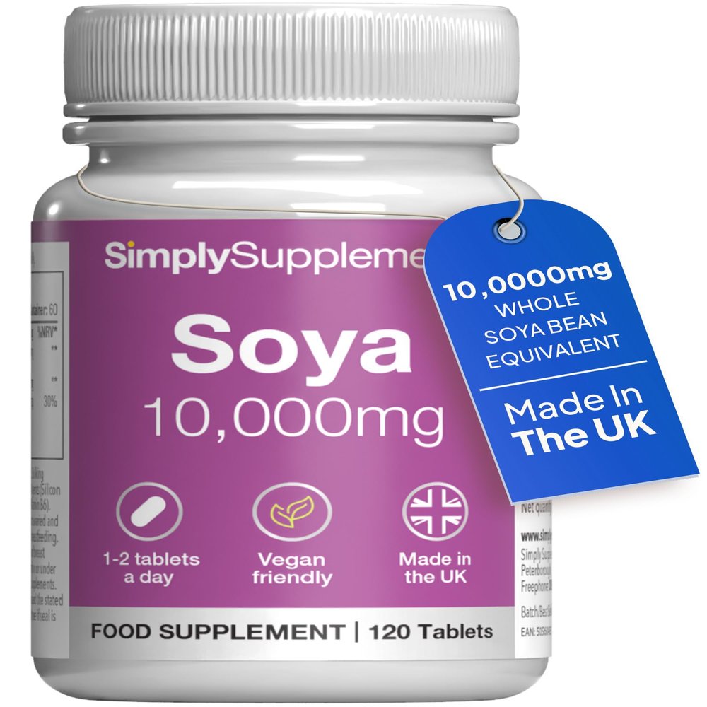 SOYA 10,000mg with Vitamin B6 | 120 Tablets | 2 Months' Supply