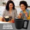 Ice Cream Tubs - ic-e Creams Pint Containers | Cup Sleeves | Ice Creams Maker Pints Containers | Scooper Insulated Silicone ic-e Cream Anti Freeze Cup Holder For Homemade, Party view 2
