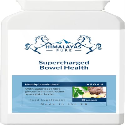 Himalayas Pure Supercharged Bowel Health 90 Capsules | Natural Digestive Support with Triphala & Senna | Gut Cleanse, Detox & Constipation Relief Supplement