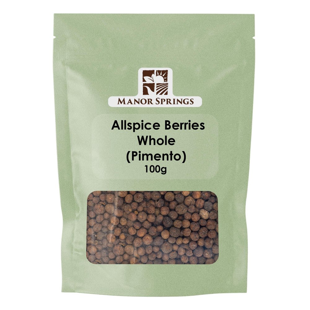 Allspice Berries Whole (Pimento) 100g by Manor Springs