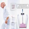 Assist The Elderly in Measuring Weight gain While Standing, with an Electronic Scale with armrests, Suitable for use in clinics, Hospitals, Schools, Nursing Homes (Pink) view 3