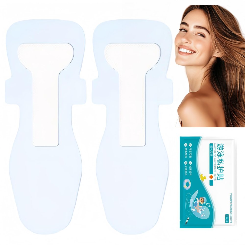 2PCS 42 * 16cm Waterproof Panti Liner,Panty Liners for Women,Panty Liner for Swimming,PU Clear Hy-gienic Liners,Hy-gienic Pads,Portable Swimming Sticker,Swimwear Sticker,Private Panti L/iner