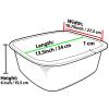 11 Ltr Plastic Washing Up Bowl Durable & Lightweight Dishwashing Basin for Kitchen Sink, Large Capacity, Easy-Grip Handles Ideal for Washing Dishes, Vegetables (Sky Blue) view 2