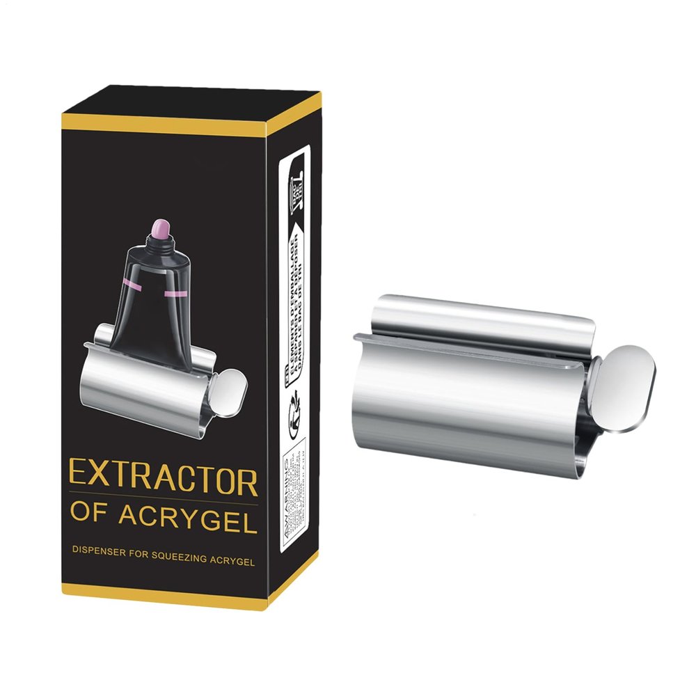 Acunny Toothpaste Tightening Roller, Toothpaste Scrler | Metal Tube Squeezer - Stainless Steel Compression Tool for Nail Glue Cream, Toothpaste Dispenser Straighteners