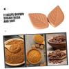 Gatuida Brown Sugar Softener Discs Terracotta Sugar Saver for Kitchen Storage Containers Reusable Leaf-shaped Moisture Absorber 5pcs in Kraft Box with Protective Cushioning view 3
