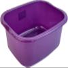 11 Ltr Plastic Washing Up Bowl Durable & Lightweight Dishwashing Basin for Kitchen Sink, Large Capacity, Easy-Grip Handles Ideal for Washing Dishes, Vegetables (Purple) view 1