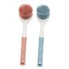 NULYLU 2pcs Dish Scrubber Brush Set for Kitchen Dishes with Comfortable to Hold and Long Handle, Tpr Material Reusable Cleaning Brushes, Convenient for Kitchen Sink and Dishwashing view 1