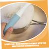 NULYLU 2pcs Dish Scrubber Brush Set for Kitchen Dishes with Comfortable to Hold and Long Handle, Tpr Material Reusable Cleaning Brushes, Convenient for Kitchen Sink and Dishwashing view 4
