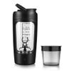 BODOBTF 650ml USB Electric Portable Whey Protein Shaker Bottle Fully Automatic Stirring Cup Rechargeable Gym BA Free Cocktail Blend(Black)