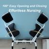 Adjustable Patient Lift Hydraulic Wheelchair with 180 Split Seat and Bedpan Dining Table for Safe Transfers and Comfort view 3