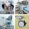 Adjustable Patient Lift Hydraulic Wheelchair with 180 Split Seat and Bedpan Dining Table for Safe Transfers and Comfort view 4