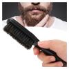 Bristle Beard Brush Hair Combs With Wooden Handle For Men Black(2PCS) view 3