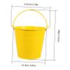 IMIKEYA Mini Metal Buckets with Handles 5 Inch Yellow Candy Tin Pail for Versatile Use in Themed Party and Gatherings, as Candy Bar Containers, Succulents Pail, and Trick or Treat Bucket view 2
