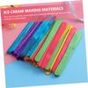 Homoyoyo 200 Pcs Wooden Craft Sticks with Smooth Surface and Lightweight Design for DIY Projects and Ice Cream Making, for Boys and Girls and Creative Crafting view 4