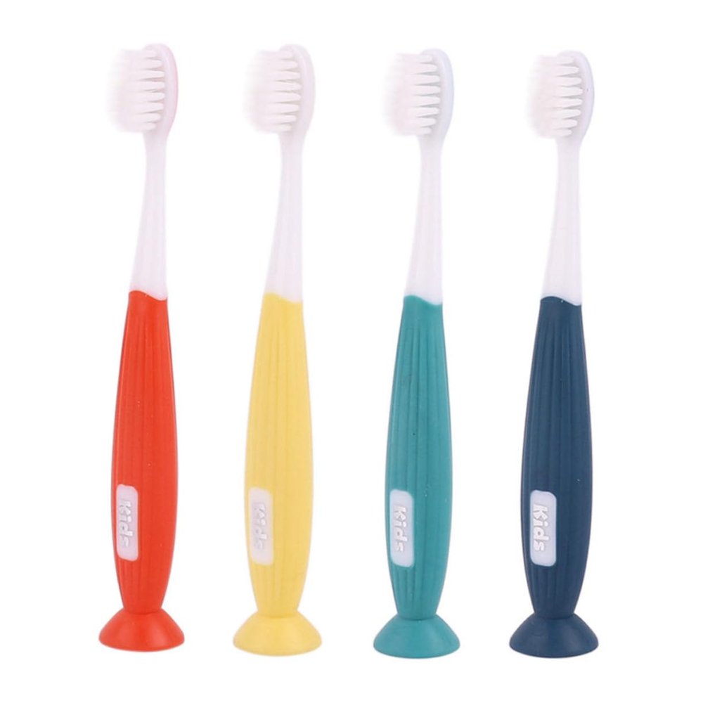 Anneome 4pcs Boy Girl Toothbrush Cartoon Soft Bristle Cleaning for Boys and Girls Years Old Use at Home Travel