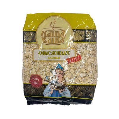 Hawa Kawa Oat Flakes 500G Nasza Kasza Patki Owsiane Product of Ukraine Pack of 1