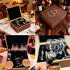 GZLDGIFTS Wine Birthday Gift Set For Women Mom Wife Engraved Monogrammed Wooden Box Mothers Day Gifts Personalized Wedding Anniversary Wine Glasses Couples Wine Stopper Opener Initial Letter (Y Set) view 3
