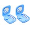 Beavorty 2pcs Lens Container Set Portable Contact Lenses Case Nursing Bottle Mirror Tweezers Suction Stick for Travel Outdoor view 1