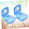 Beavorty 2pcs Lens Container Set Portable Contact Lenses Case Nursing Bottle Mirror Tweezers Suction Stick for Travel Outdoor view 2