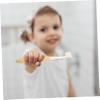 DEARMAMY Children's Manual Toothbrush Yellow Pp and TPR Material with Soft Supple Bristles Safe and Comprehensive Cleaning with Bucket for Ages 2-12 for Kids Daily Oral Care view 4