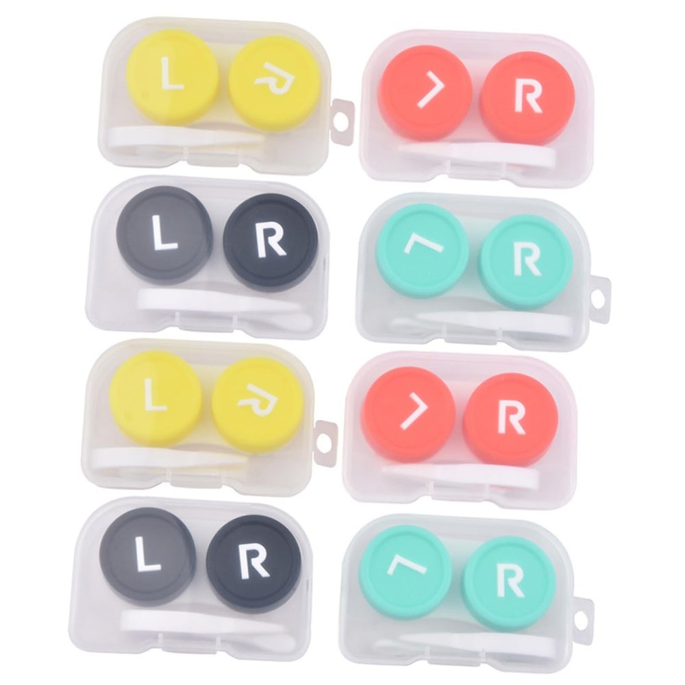 Anneome 8pcs Cases Lens Cleaner Care Tools Pp Material Portable Leakproof for Travel Daily Use