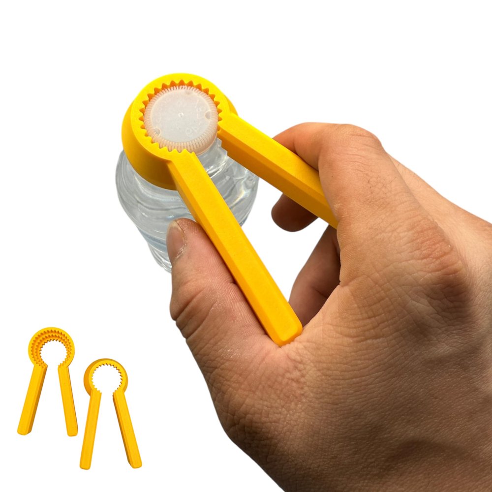 2-pack Accessible Bottle Opener for Pill Water Bottles 3D Printed Grip Aid Gift for Senior, Arthritis & Limited Mobility, Twist-Off, Rheumatoid Arthritis, Bottle Gripper Made in USA
