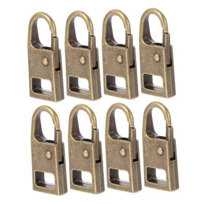 DOITOOL Zipper Tab Replacement 8pcs Removable Zipper Pulls Metal Alloy Material Easy to Attach Suitable for Bags and Clothing
