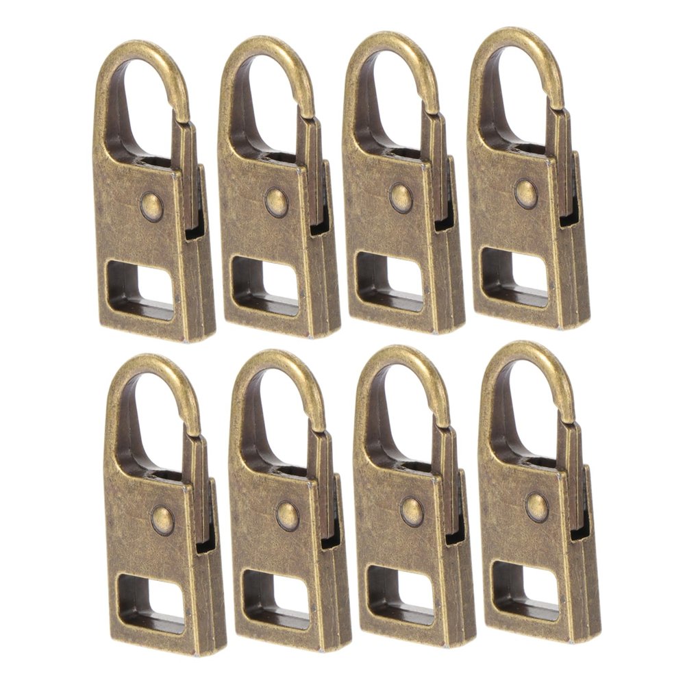 DOITOOL Zipper Tab Replacement 8pcs Removable Zipper Pulls Metal Alloy Material Easy to Attach Suitable for Bags and Clothing