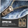 DOITOOL Zipper Tab Replacement 8pcs Removable Zipper Pulls Metal Alloy Material Easy to Attach Suitable for Bags and Clothing view 3
