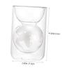 HOLIDYOYO Creative Hourglass Coffee Cup Glass Double Walled Cold Beverage Cup for Home Use view 2