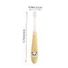 CALLARON Panda Kids Toothbrush Soft Bristles Manual Teeth Cleaning Tool Storage Bucket for Children Ages 2-12 Yellow view 2