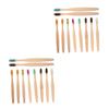 BESTYASH 20pcs Bamboo Toothbrushes Bristles Tooth Brush for Adults Eco-Friendly Bamboo Material for Daily Oral Care Routine view 1