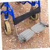 CALLARON Heavy Duty Metal Wheelchair Footrest Replacement Footplates Sturdy Wheelchair Pedal for Adults Leg Rest Support view 4