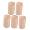 TOPPERFUN 5pcs Wood Aromatherapy Diffuser Set, Small Spaces Diffuser, Easy-to-use Essential Oil Accessory for Home, Car and Wardrobe, Portable Scent Base view 1