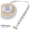 WRITWAA Body Fat Measuring Tape for Waist Soft and Retractable Telescopic Tape Measure for Body Measurements Automatic Sewing Ruler Tool view 3