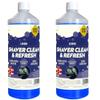 1 Litre Shaver Cleaning Refill Fluid Handy Size Bathroom Bottle Clean & Renew Cartridge Hygienically Cleans, Removes Residual Hair & Skin Particles (4) view 3
