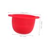 Beaupretty Silicone Mask Bowl for Facial Mask Mixing Non-stick Wax Heater Inner Pot for Waxing Machine Red Kitchen Accessories Hair Removal Wax Warmer Replacement Bowl view 2