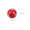 VALICLUD 2pcs Red Metal Hand Massage Balls for Fitness and Relaxation Elegant Appearance Fitness Handballs to Relax Hand Fatigue and Improve Grip Strength view 2