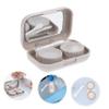 HAPINARY Portable Contacts Lens Case with Mirror and Tools for Clean and Safe Storage, Lightweight ABS and Glass Contact-Lens Box Suitable for Suitcase or Bag view 3