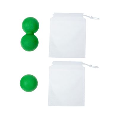 PACKOVE Portable Peanut Massage Ball for Face and Shoulder Pain Relief, TPE Material Fascia Ball Massager for Deep Tissue Muscle Training and Stress Relaxation in Fitness and Wellness