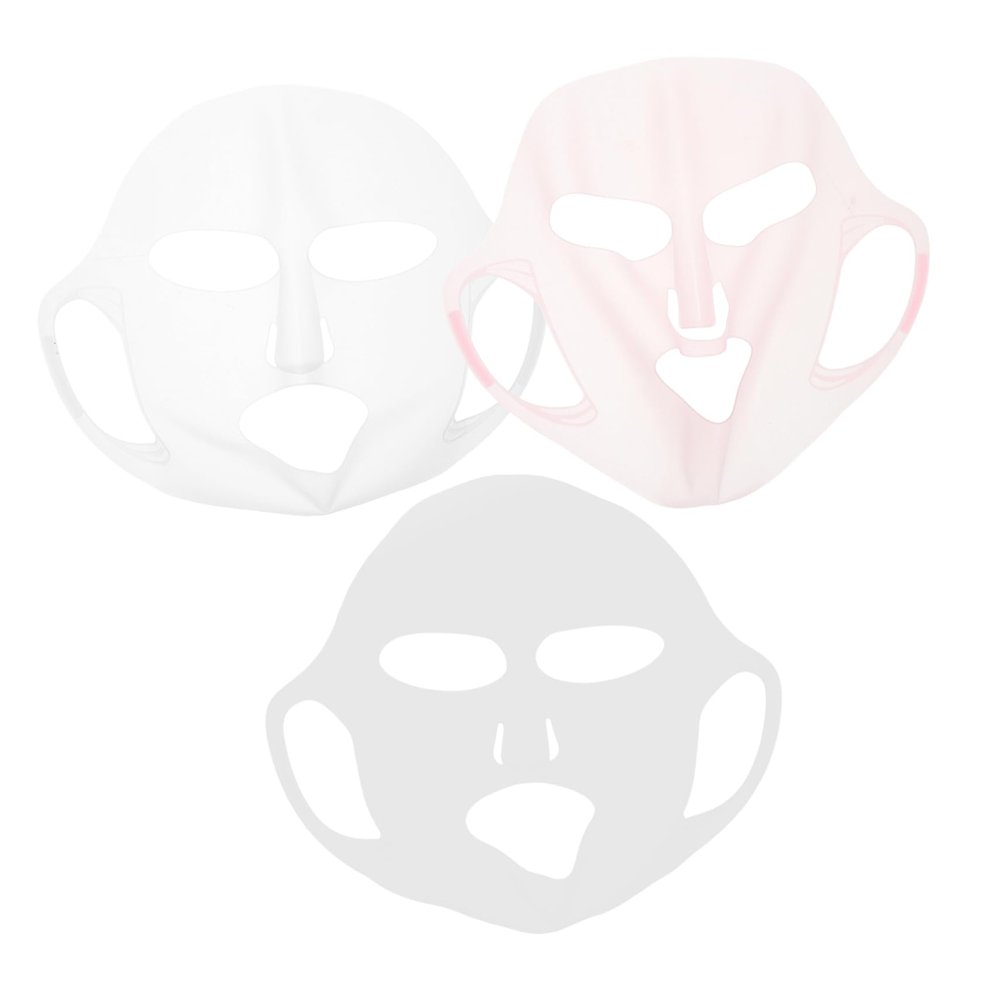 GANAZONO 3pcs Ear Hook Silicone Face Mask Holder Reusable Mask Cover Lightweight Comfortable Design for Sleeping Daily Use