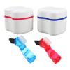 WEKAMOS 2pcs Denture Cleaning Kit with Sturdy Pp+Nylon Brush and Portable Storage Box, Designed for Dentures, for Home and Travel Use, Elegant European Style with Sophisticated Design view 1
