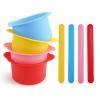 4PCS Silicone Wax Warmer Liner, Silicone Wax Pot, Used for Hair Removal or Face Masks, Silicone Bowl,Silicone Mask Bowl (Clear) view 1