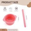 4PCS Silicone Wax Warmer Liner, Silicone Wax Pot, Used for Hair Removal or Face Masks, Silicone Bowl,Silicone Mask Bowl (Clear) view 2