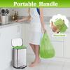 100 Counts 30L Biodegradable Bin Liners, Tie Handle, 8Gallon/30 Litre Compostable Food Waste Garbage Bags Trash Caddy Liners, Recycling Degradable Rubbish Bag for Kitchen Bathroom Garden Green 60x74cm view 3