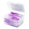 40Pcs Interdental Brush Floss Head Teeth Brushes Handheld Outdoor Oral Hygiene Tool Household Holiday Purple 1.2-1.5mm view 1