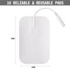 10 Pcs 6x9 cm Electrode Pads for TENS Units Self-Adhesive Replacement Pads Electrodes Patches for Electrotherapy view 2