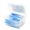 40Pcs Interdental Brush Floss Push-Pull Plastic Teeth Brushes Handheld Indoor Oral Hygiene Tool Household Blue 1.0 mm view 1