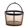 GoldTone Solid Bottom 4 Cup Reuseable Coffee Filter Basket fits Mr Coffee and Most Other Coffee Makers That Require a Four Cup Filter. view 1
